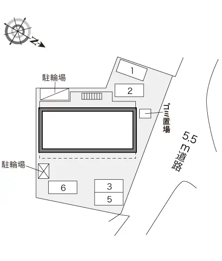 ★手数料０円★府中市紅葉丘２丁目　月極駐車場（LP）